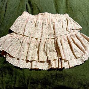 LOVESHACKFANCY OG TIERED MINISKIRT